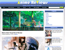 Tablet Screenshot of animereviews.co